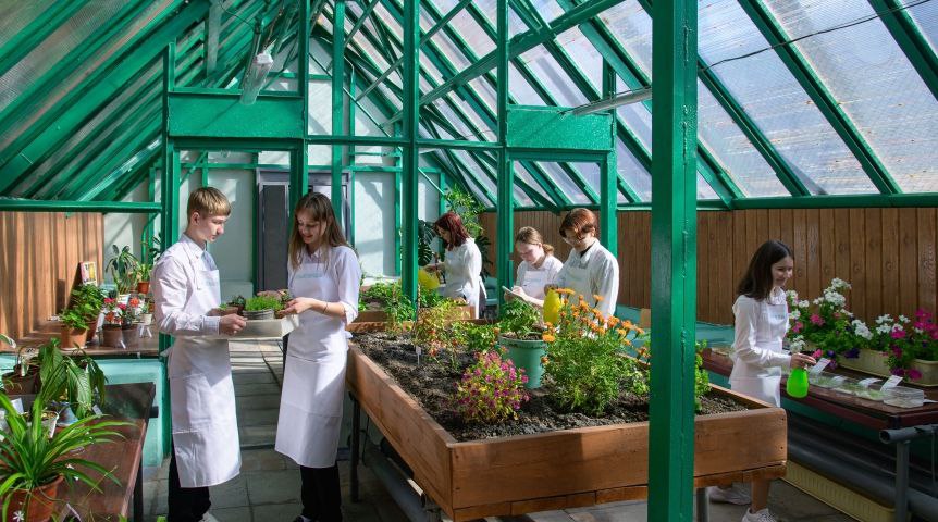 Школьные теплицы в Приамурье проект вынесен на проработку Губернатор Амурской области Василий Орлов поручил рассмотреть строительство школьных теплиц как продолжение программы ранней профориентации и создания агроклассов Теплицы должны помочь детям получить практические навыки и обеспечивать овощами школьные столовые и кафе Инициатива может быть реализована при поддержке Минвостокразвития Агроклассы уже показали свою востребованность Это детям интересно причём не только в сельских территориях но и в Благовещенске Школьные теплицы приобщают детей к труду дают практические знания и одновременно обеспечивают школьные столовые свежей продукцией заявил Орлов При этом подчёркивается необходимость тщательной оценки всех аспектов проекта школьных теплиц Детальной проработкой займутся министерство образования и науки и министерство сельского хозяйства Амурской области В 2025 году в школах Приамурья открыто восемь новых агротехнологических классов Программа ранней профориентации предусматривает создание 175 агроклассов за пять лет В сельских школах Дальнего Востока открывают агроклассы 70 выпускников идут в аграрные вузы Главное про Дальний Восток