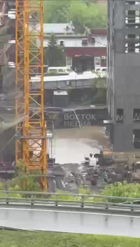 Затопление стройки «Философия» во Владивостоке