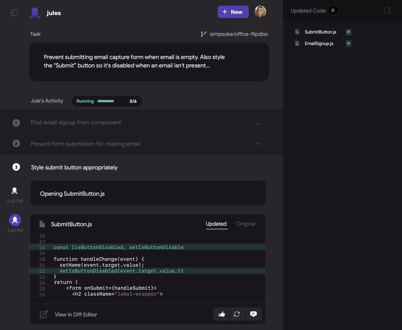 Google только что дропнули имбовую нейросеть для кодеров — Jules. ИИ-агент на базе Gemini 2.5 Pro — прямой конкурент GitHub Copilot и Codex от OpenAI. Что умеет: Сам обновляет зависимости. Чинит баги, рефакторит код, делает pull-запросы. Работает в облаке и взаимодействует с GitHub напрямую. Сейчас дают 5 бесплатных задач в день. Полный функционал — скоро. Тестим вот тут. media