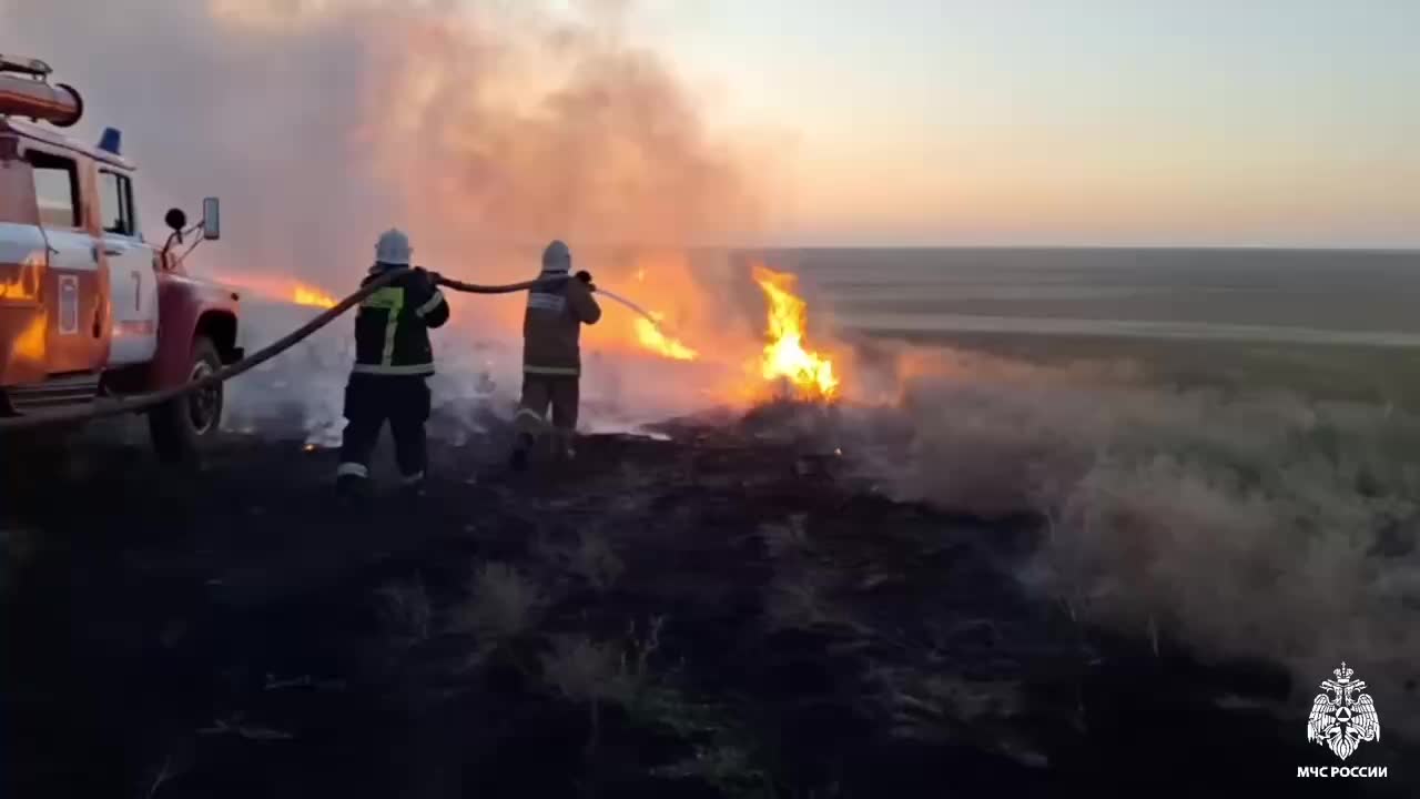 Тушение пожара в Башантинском лесничестве продолжается