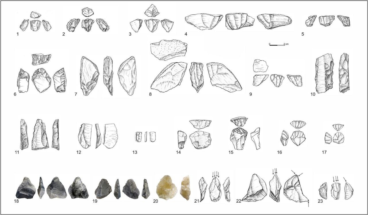 Новая гипотеза о древнейшей стоянке у Байкала Археологи пересмотрели происхождение артефактов со стоянки Туяна в Прибайкалье Ранее их связывали с далёкой ориньякской культурой аналоги которой находили в Узбекистане Однако новое исследование показало более вероятный алтайский след Учёные из Новосибирска Иркутска Улан Удэ и Узбекистана провели детальный анализ каменных орудий Вместо ориньякских черт они выявили клиновидные нуклеусы и бифасы технологические признаки характерные для раннего верхнего палеолита Алтая и Южной Сибири Это открытие возвращает памятник в местный контекст и делает картину заселения Северной Азии более точной