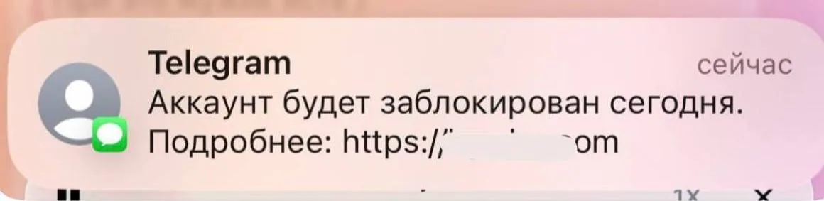 В России участились случаи мошенничества пользователям приходят SMS якобы от Telegram с предупреждением о скорой блокировке профиля В сообщении содержится ссылка не имеющая отношения к мессенджеру Если перейти по ней можно потерять доступ к своему аккаунту его могут взломать злоумышленники Эй Питер