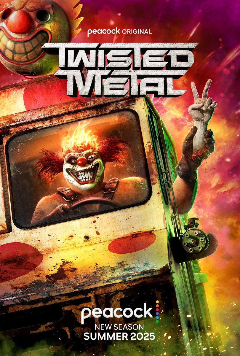 Вышел первый тизер второго сезона сериала «Скрежет металла» по игре Twisted Metal.  После откровений в финале первого сезона Джон и Квайет становятся участниками смертельно опасного турнира «Скрежет металла» — зловещего дерби на уничтожение, которое устраивает таинственный человек по прозвищу Калипсо. Пока они пытаются выжить под натиском новых опасных врагов и знакомых лиц, включая клоуна-убийцу Сладкоежку, всё осложняется, когда Джон воссоединяется со своей давно потерянной сестрой.  Главную роль исполнил звезда киновселенной Marvel Энтони Маки. В проекте также снимались Стефани Беатриз, Нив Кэмпбелл, Уилл Арнетт, Томас Хейден Чёрч, Энтони Кэрриган и др. Над сценарием работали авторы «Дэдпула» Пол Верник и Ретт Риз. Шоураннером выступает Майкл Джонатан Смит  «Кобра Кай» .  «Скрежет металла» вернется с новыми сериями летом.  Киноковбой Подпишись