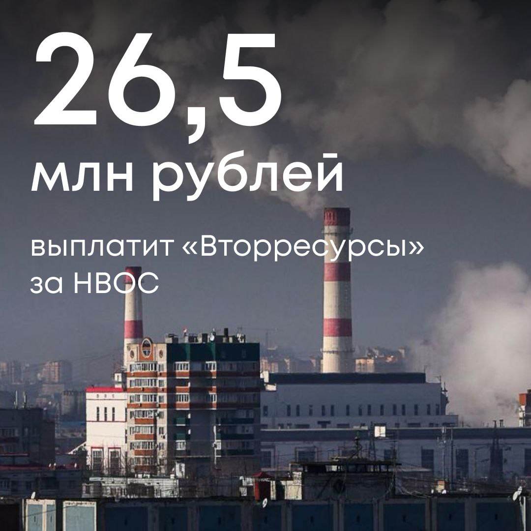 Суд поддержал решение о взыскании с МПК «Вторресурсы» из Асбестовского городского округа 26,5 млн рублей платы за негативное воздействие на окружающую среду.  В ходе проверки сотрудники Уральского межрегионального управления Росприроднадзора установили, что в 2022 году предприятие не рассчитало сверхлимитную плату за выбросы загрязняющих веществ в атмосферу. Компания осуществляла выбросы без необходимого разрешения, что по закону требует применения 100-кратного повышающего коэффициента при расчете платежей.   По результатам контроля Управление доначислило плату в размере 26,5 млн рублей. Предприятие оспорило решение в суде, однако апелляционная инстанция подтвердила правомерность требований природоохранного ведомства.