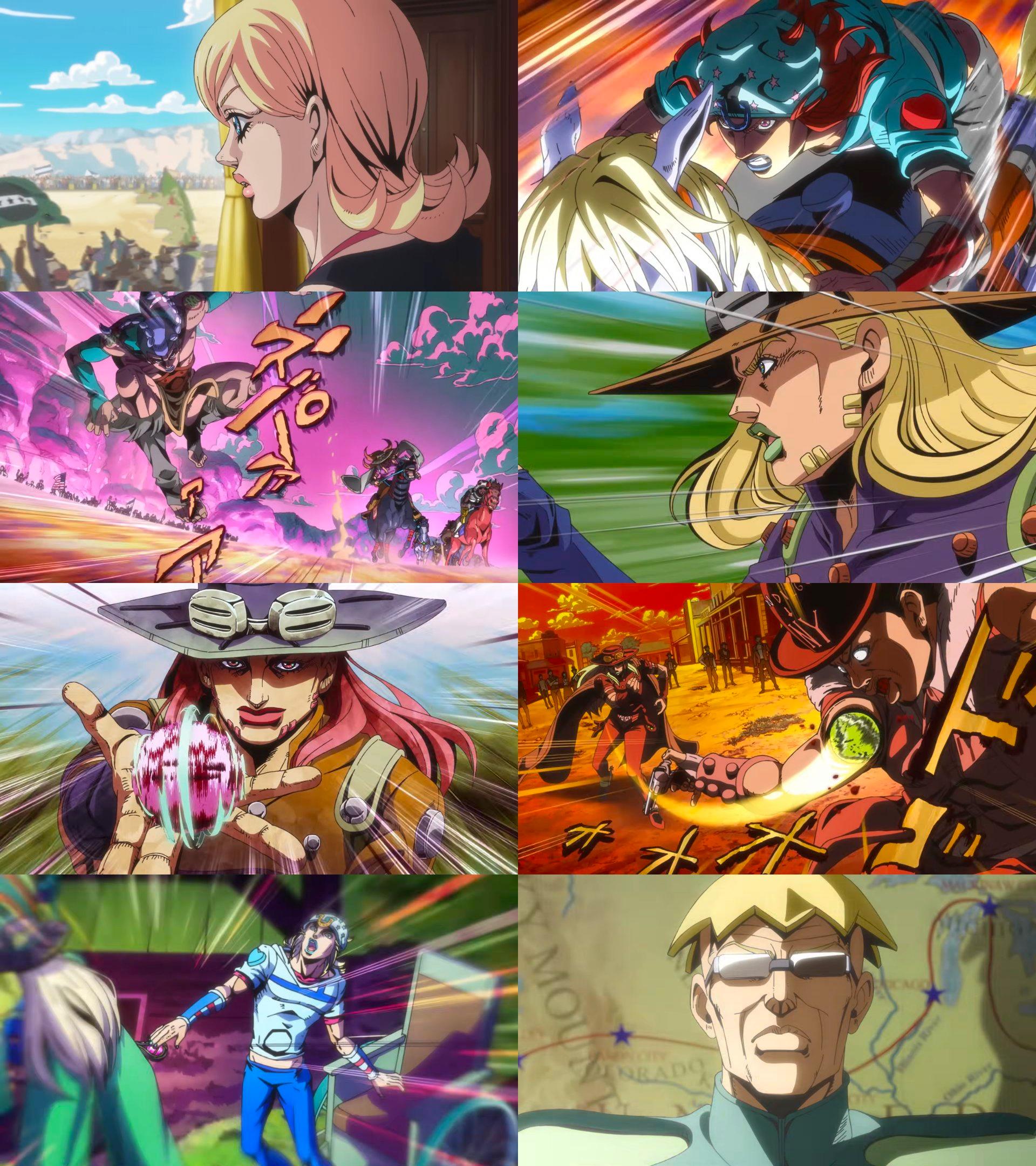 Netflix объявил дату выхода нового сезона Невероятных приключений ДжоДжо аниме стартует 19 марта 2026 года По сюжету главные герои Джайро Цеппели и Джонни Джостар отправляются в масштабные скачки через всю территорию США от одного побережья до другого Премьера начнётся с расширенного эпизода длительность составит 47 минут