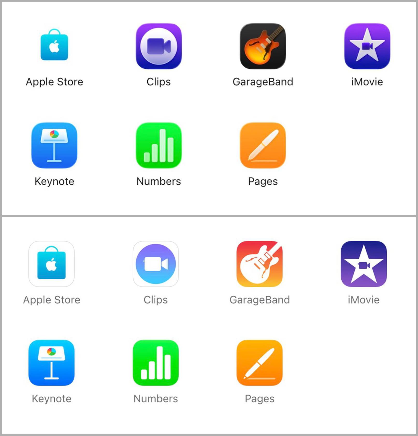 Apple показала на страницах спецификаций iPhone новые иконки некоторых своих предустановленных приложений в стиле Liquid Glass