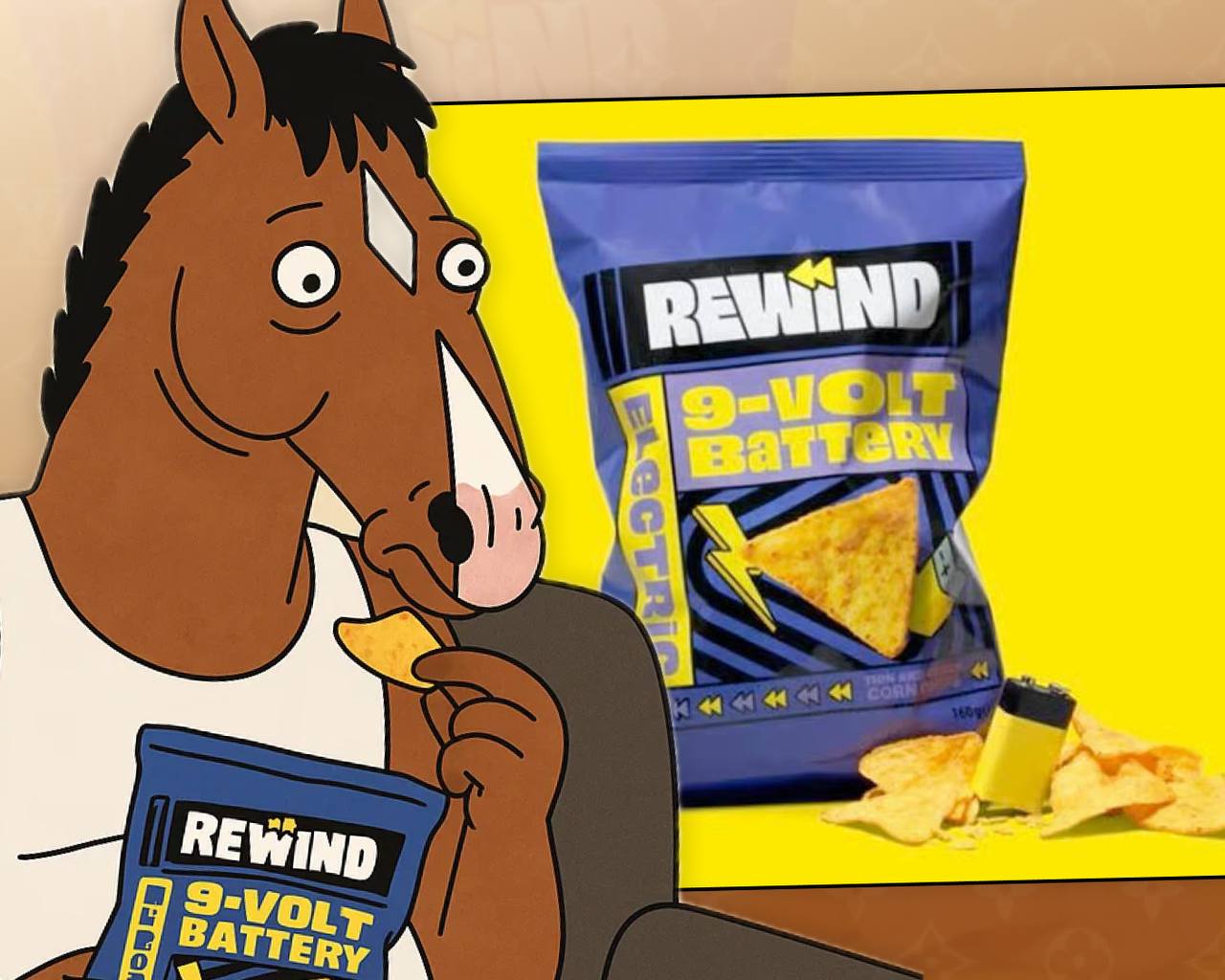 Голландский бренд Rewind выкатил чипсы со вкусом батарейки.  Снэк с привкусом металла и лёгким покалыванием на языке.