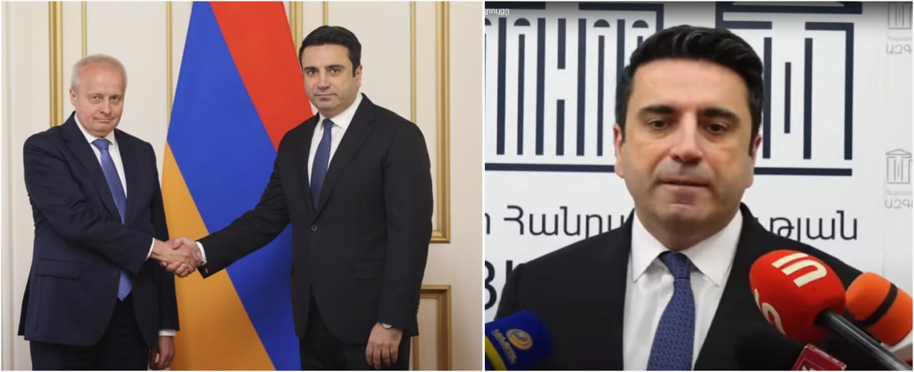 Спикер парламента Армении Ален Симонян вновь в русофобском угаре — на этот раз это с ним произошло после сегодняшней беседы с послом России Копыркиным. Не успев отойти от встречи с российским дипломатом, посетившим НС для проработки визита Валентины Матвиенко, он заявил журналистам о поступаемых из РФ финансах на "гибридную войну" и назвал экс-президента Роберта Кочаряна "российским шпионом". К такому умозаключению Симонян пришел из-за того, что озвучиваемые Кочаряном и представителями возглавляемого им блока тезисы совпадают с позицией России, поэтому якобы поддерживаемый экс-президентом  мэр Гюмри [Гукасян] говорит о союзном государстве.   Вопрос о том, как же назвать обслуживание Пашиняном интересов азербайджано-турецкого тандема, Симонян обыграл следующим образом: "Алиев же недоволен тем, что Ереван не выполняет его требования, а это противоречит сказанному вами". Потом упорно требовал у журналистов ответа на вопрос, принял ли Ереван условия Баку по т.н. коридору с Нахиджеваном.