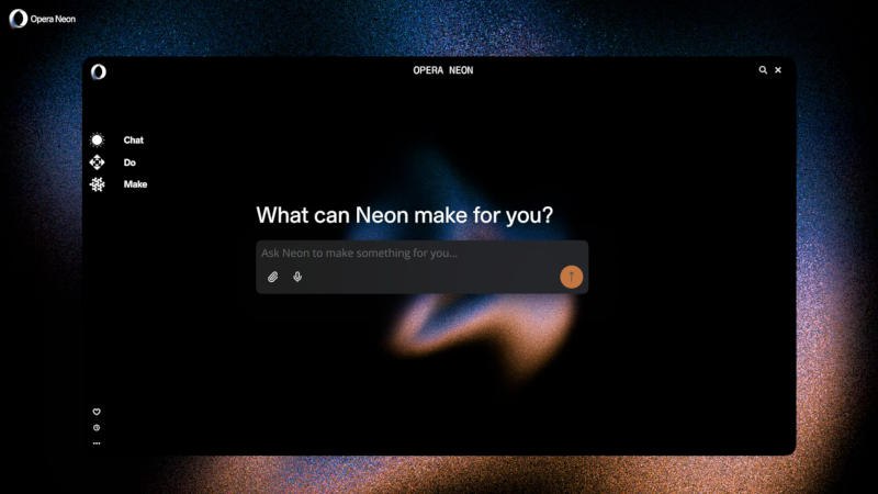 Анонсирован «агентный» браузер Opera Neon Opera представила новый браузер, оснащённый искусственным интеллектом, который может выполнять различные задачи от имени пользователя. Opera Neon, ориентированный на контекст, обещает генерировать контент, создавать сайты и игры. _Источник изображения: opera.com_ Браузер, впервые анонсированный в 2017 году, теперь использует облачных ИИ-агентов для выполнения запросов и работы над проектами, даже в автономном режиме. Предполагается, что интеграция с ИИ похожа на возможности Microsoft Copilot и OpenAI Operator. Ожидается, что Opera Neon будет предлагаться по премиум-подписке. Для предварительной регистрации доступна страница ожидания. Подробности о выходе и стоимости пока неизвестны. Источник: Opera