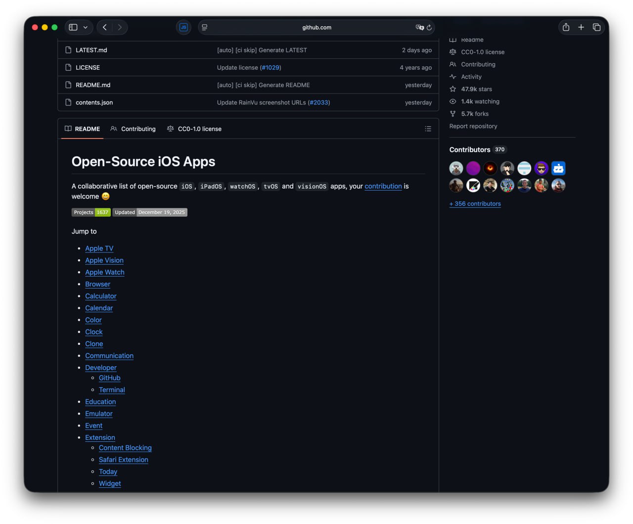Библиотека бесплатных приложений для Apple устройств стала хитом на GitHub На GitHub огромную популярность набрала коллекция приложений для iPhone и других устройств Apple В ней можно найти менеджеры паролей мессенджеры туристические планировщики и многое другое Всего каталог включает в себя более 1000 проектов Сохраните по ссылке DeepTechNET Канал про тренды из мира IT технологий нейросетей и бизнеса