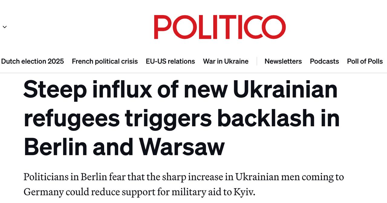 Власти Германии разрабатывают законопроект который лишит украинцев выплаты по безработице Bürgergeld сообщает Politico ФРГ столкнулась с массовым наплывом украинской молодежи после открытия границ для 18 22 летних парней Мы не заинтересованы в том чтобы молодые украинцы проводили время в Германии вместо того чтобы защищать свою страну заявил Юрген Хардт высокопоставленный депутат ХДС по внешней политике Украина принимает собственные решения но недавние изменения в законодательстве привели к тенденции эмиграции с которой мы должны бороться В Германии около 490 тыс граждан Украины трудоспособного возраста получают долгосрочное пособие по безработице Коалиция Мерца которая испытывает все большее бюджетное давление и в целом хочет сократить расходы на социальное обеспечение работает над законопроектом который лишит людей права на такие льготы СДПГ в этом не согласна с коллегами по коалиции Другие представители политического руководства Германии хотят подождать и посмотреть останется ли число прибывающих высоким прежде чем вносить какие либо изменения Сайт Страна X Twitter Прислать новость фото видео Реклама на канале Помощь