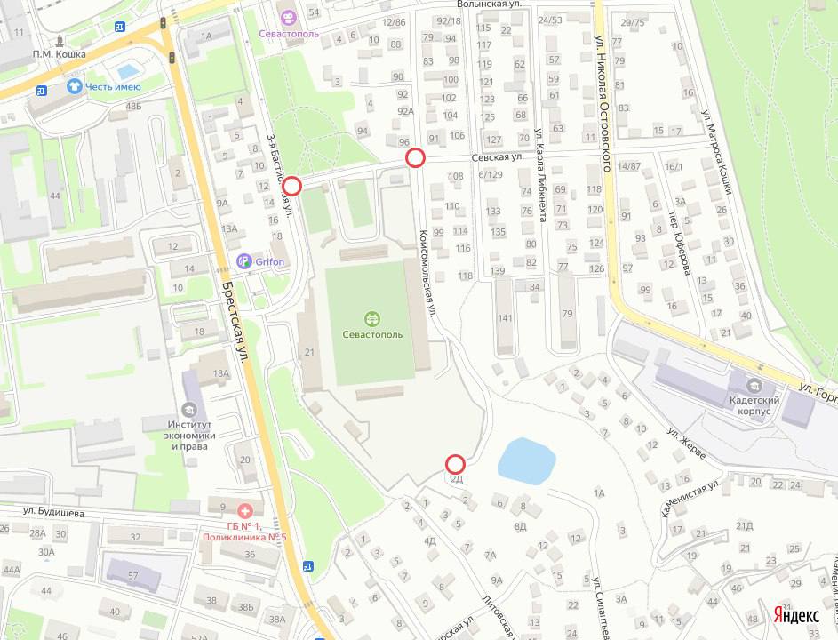 В Севастополе ограничат движение из-за футбольного матча В связи с играми футбольной команды «ФК Севастополь» на участке улицы Севская от улицы 3-я Бастионная до улицы Комсомольская и на участке улицы Комсомольская от улицы Севская до дома № 2Д по улице Ахтырская ограничат движение транспорта. Ограничения будут действовать: 7 июня с 15:30 до 21:00; 21 июня с 15:30 до 21:00; 25 июня с 15:30 до 21:00. 7 и 21 июня троллейбусы на маршрутах №1, 3, 4, 7, 9, 17, 19, 20 будут работать по расписанию рабочего дня. Читайте Севкор