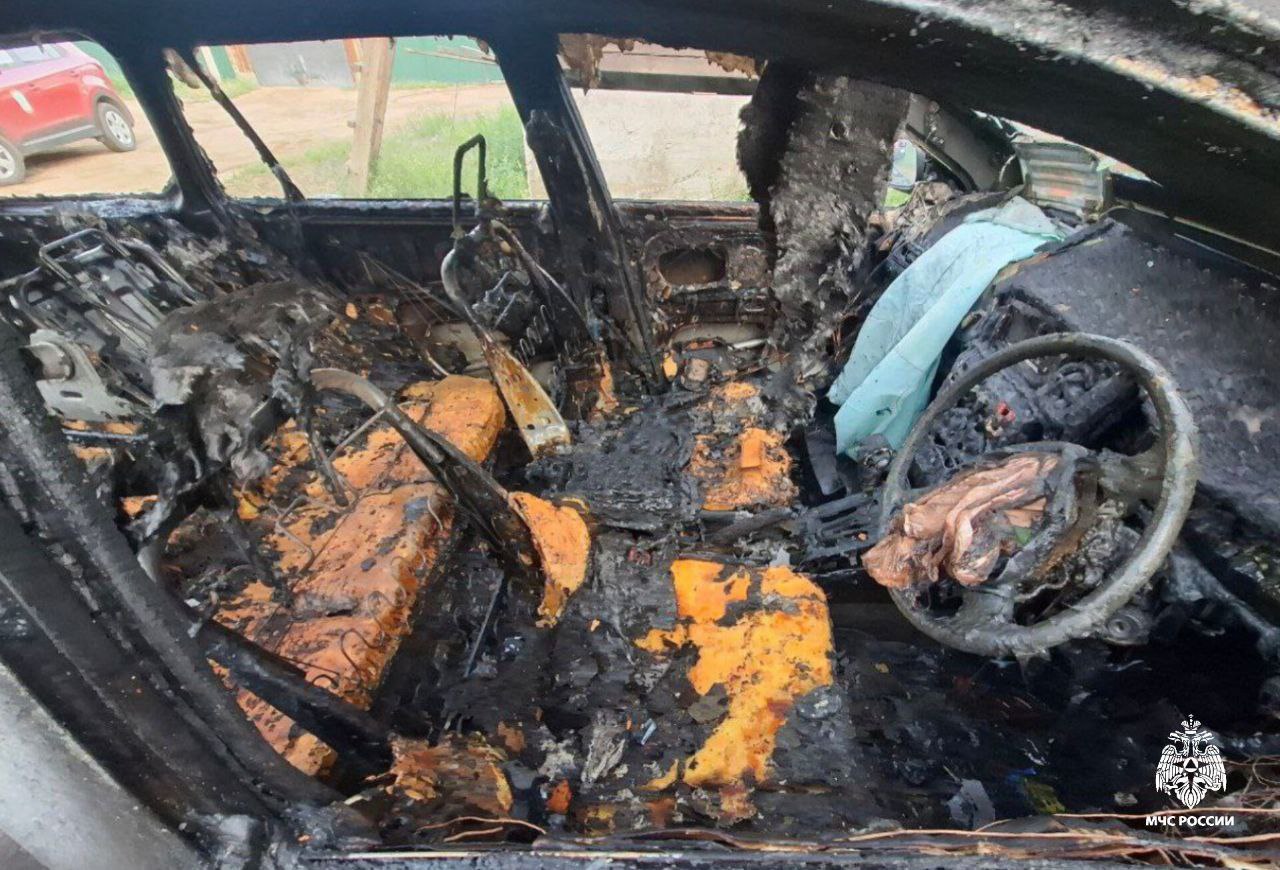 Автомобиль и надворная постройка сгорели в Улан-Удэ. Пожар произошёл сегодня утром на улице Брусничная. Двое мужчин пытались потушить возгорание, но получили ожоги