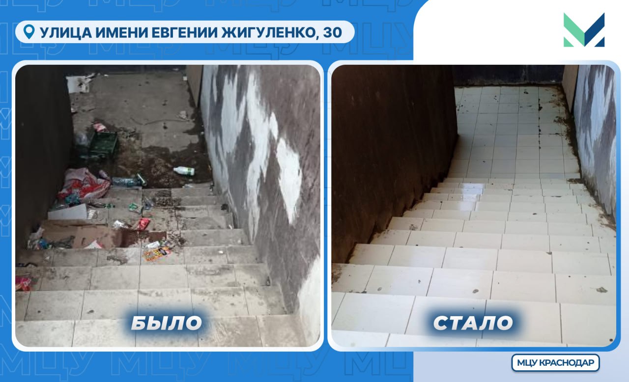 Увидели в соцсетях просьбу убрать мусор на лестнице, ведущей в подвал дома на улице Евгении Жигуленко Передали информацию специалистам управления по жилищным вопросам и выяснили, что подвальное помещение загрязняется посетителями соседнего магазина. Управляющая компания приняла меры по уборке 