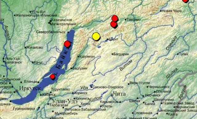 Тряхнуло север Бурятии   Землетрясение произошло сегодня в 4:30 часов. Эпицентр находился в горной таёжной местности в 70 км юго-восточнее села Кумора.   Его магнитуда составила - 4,3, сообщили в группе «Северобайкалье-инфо.24/7».