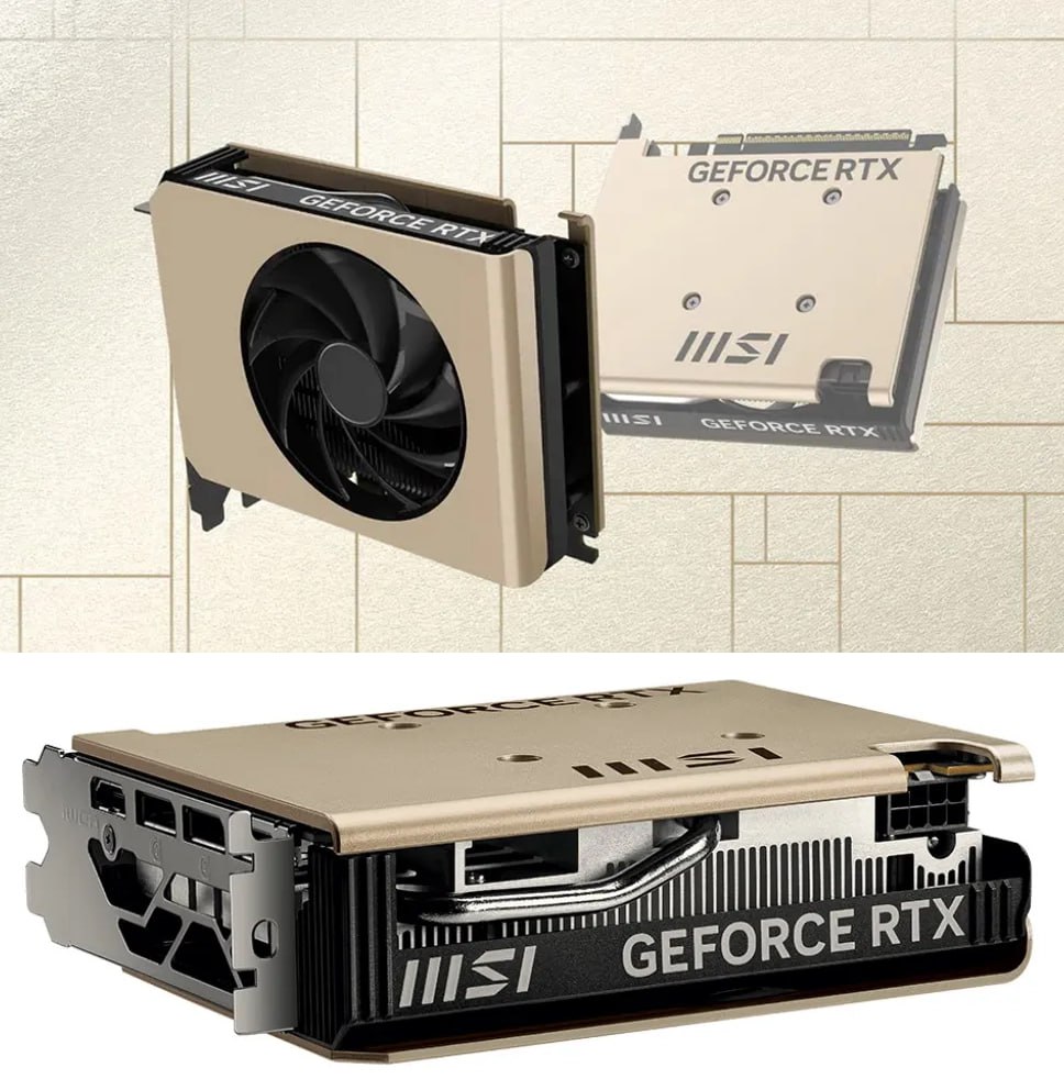 MSI представила компактную RTX 5050 длиной 147 мм   Компания анонсировала видеокарту INSPIRE 2X на базе RTX 5050 длиной всего 147 мм Двухслотовая система охлаждения с одним вентилятором и тепловой трубкой должна обеспечить работу компактного адаптера Цена новинки пока не объявлена годнота для компактных сборок одна трубка слабовато для 5050 Следи за новостями VA PC Наш менеджер для связи