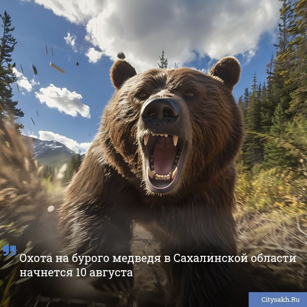 Агентство лесного и охотничьего хозяйства Сахалинской области объявило о старте компании по выдаче разрешений на медвежью охоту.