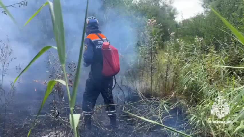 Площадь пожара в Ставрополе увеличилась до 10 гектаров, угрозы нет