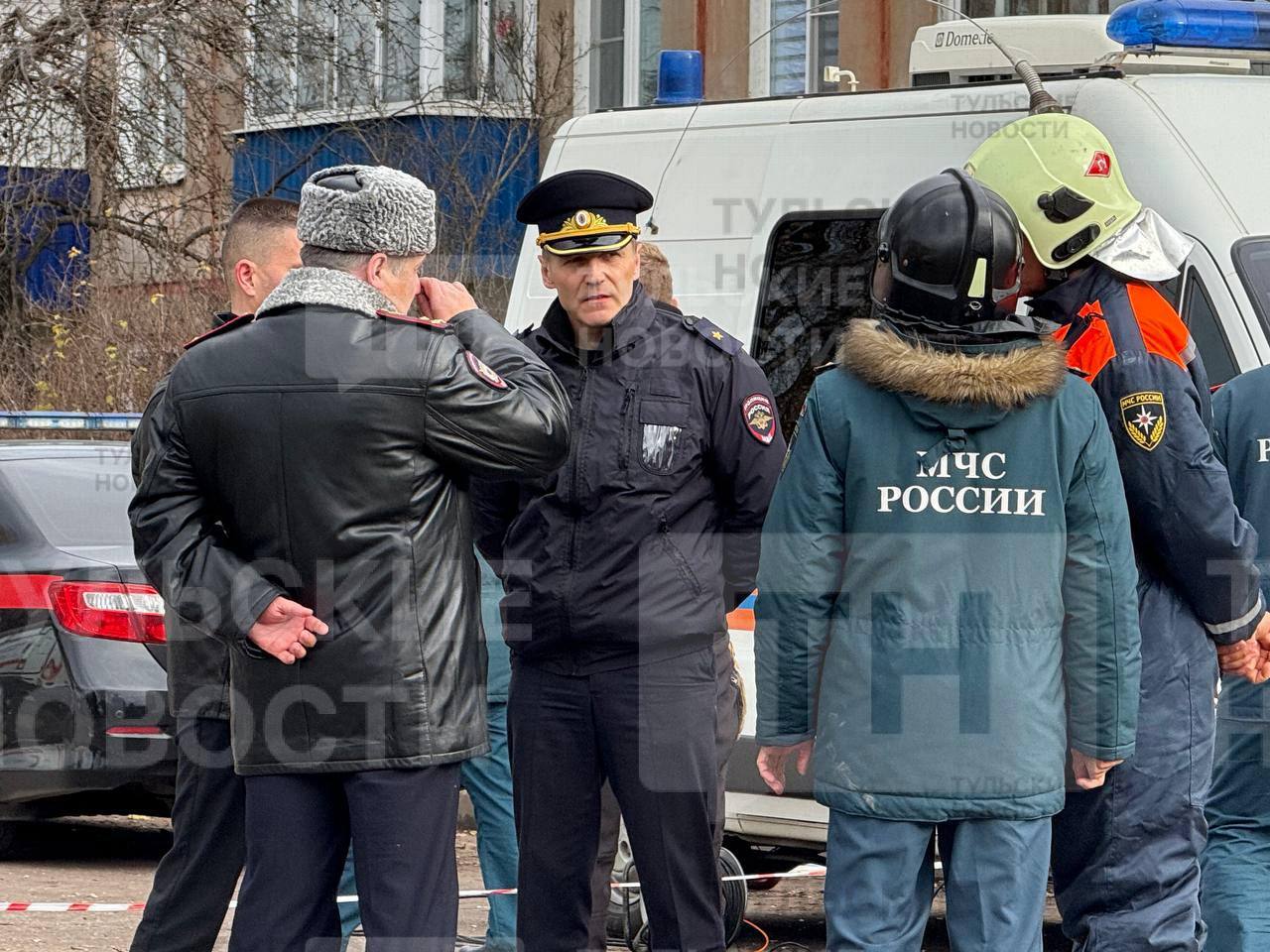 Глава тульского УМВД России Андрей Даценко прибыл на место взрыва в Куркино