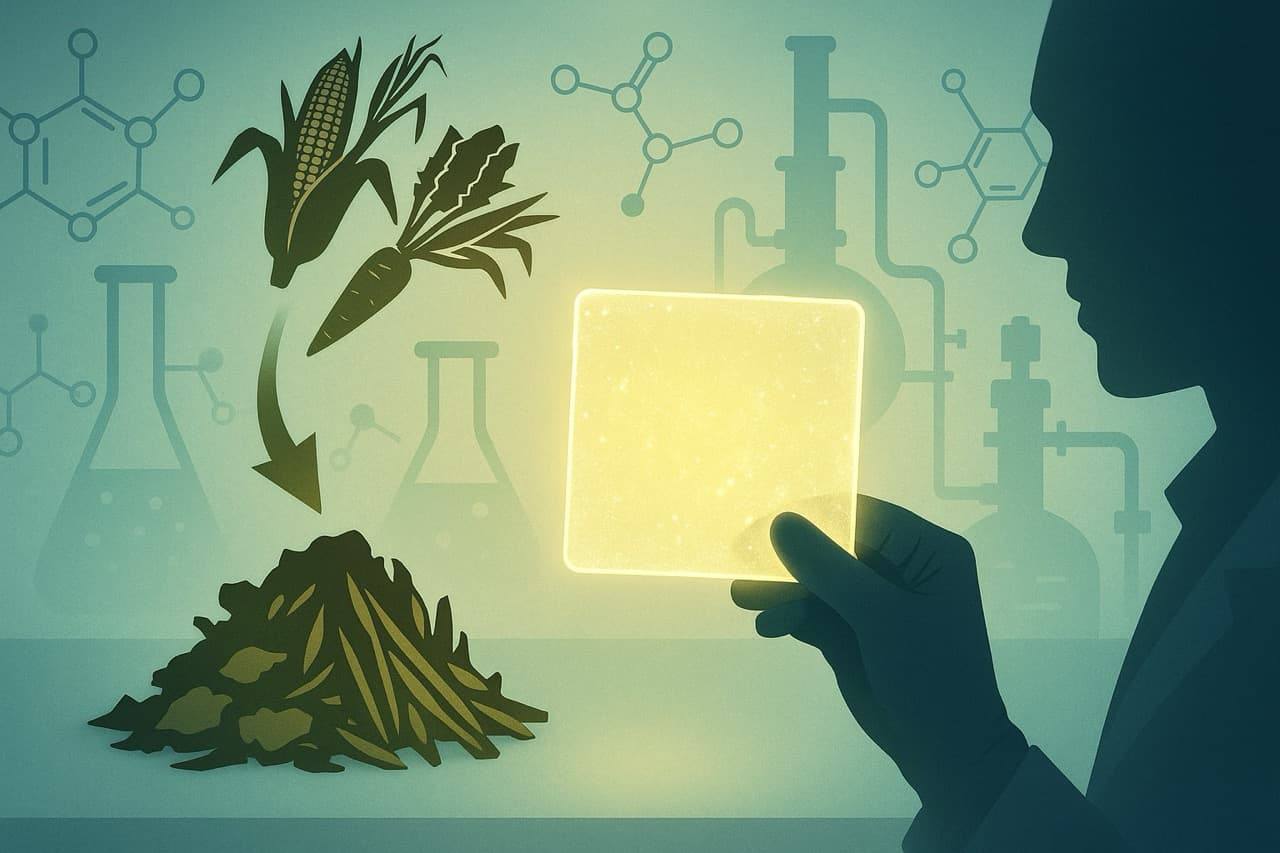 Российские учёные создали саморазлагающийся пластик из растений Специалисты Тульского государственного университета ТулГУ разработали новый полимер на основе переработанной биомассы деревьев и побочных продуктов земледелия Материал выдерживает температуры до 300ºС и способен разлагаться естественным образом не оставляя хвосты непереработанных отходов Для получения полимера использовалась каталитическая реакция образования триазолов входящих в концепцию клик химии современного подхода к синтезу органических соединений отмеченного Нобелевской премией сообщил Богдан Карлинский заведующий лабораторией химической конверсии возобновляемой биомассы и органического синтеза ТулГУ По его мнению развитие таких технологий позволяет приблизиться к замкнутому циклу производства и углеродной нейтральности предотвращая возможные кризисы из за исчерпания невозобновляемых ресурсов Подпишитесь на Электричку