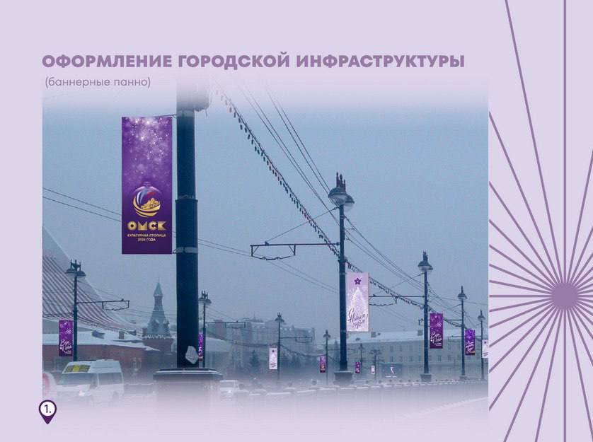 В Омске к Новому году планируют установить декорации в чернильно фиолетовых и фуксиевых цветах с логотипом конкурса Культурная столица года на 2026 год Баннеры и флаги разместят на ключевых улицах и площадях включая улицы Гагарина Ленина и Масленникова а также в скверах и на набережной Слоганы Снежинки падают с небес Мы начинаем ждать чудес и Верь в себя и Деда Мороза Как вам Подписаться Прислать новость