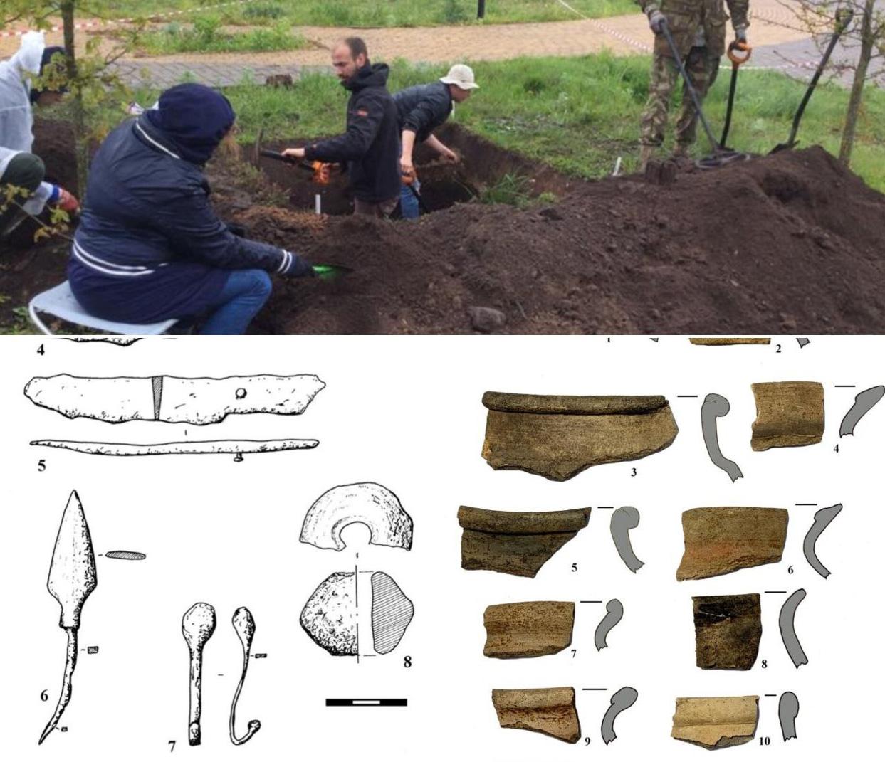 Предметы из Древней Руси нашли археологи в Калужской области В регионе выявили памятник археологии Городище Перемышль 1 IX X XI XIII XIV XVII вв Культурный слой городища имеет очень хорошую сохранность Видимо это связано с тем что активная жизнь на участке прекратилась в XVIII в В последующее время эта территория была или в запустении или использовалась в качестве бульвара Датировку культурного слоя определили по фрагментам керамической посуды и индивидуальным находкам фрагментам стеклянных браслетов наконечникам стрел монетам сообщили в управлении по охране ОКН Подписаться Прислать новость