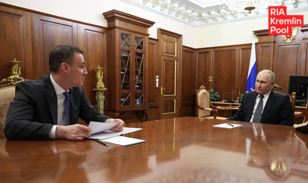 Путин сегодня примет вице премьера Дмитрия Патрушева Вечером проведет международный телефонный разговор