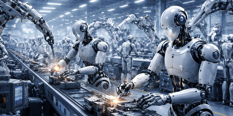 Минпромторг России поручил госкорпорациям перейти на безлюдные технологии производства Российские госкорпорации приступят к переводу заводов на режим почти полностью автоматизированного производства не требующего присутствия человека Как заявил Алиханов Объединённая авиастроительная корпорация ОАК уже завершает первую фазу роботизации завода в Рудневе Вторая фаза планируется к завершению в 2027 году   Подпишись на MASHNEWS