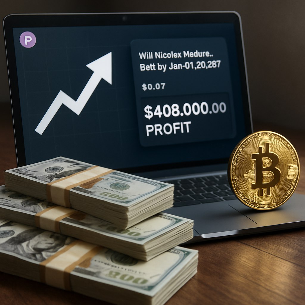 На предстоящем захвате президента Венесуэлы Николаса Мадуро кто то заработал целое состояние Накануне военной операции США по захвату Мадуро на платформе Polymarket был создан новый аккаунт который сделал подозрительно таймированные инвестиции На бирже прогнозов велись ставки на то когда или если Мадуро будет смещён с поста и цены на ставки выйдет до 31 января 2026 года опустились до 0 07 Всего через 24 часа после начала военной операции новый аккаунт вложил более 30 000 а вскоре его прибыль превысила 408 000 Аккаунт был создан менее недели назад и стал свидетелем стремительного роста своего капитала PRO AI OFFICIAL