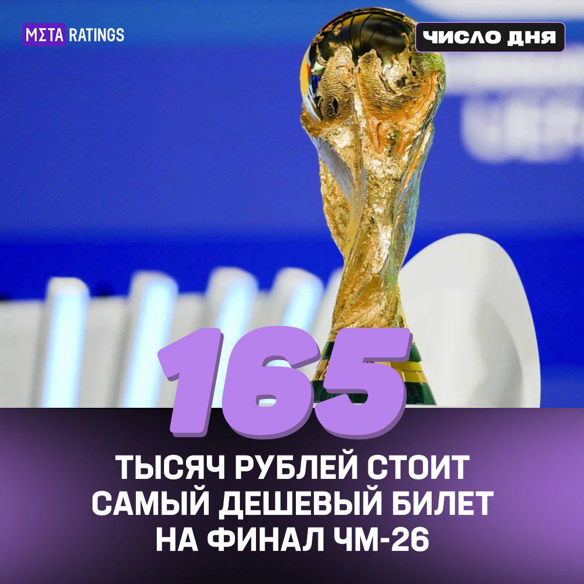 Больше 2000 долларов будет стоит сходить на финал ЧМ 26 FIFA начала продавать билеты на турнир Цены на финал варьируются от 2030 до 6370 долларов Посетить групповой этап будет стоить от 60 до 805 долларов США Ещё и до США доехать надо будет Metaratings