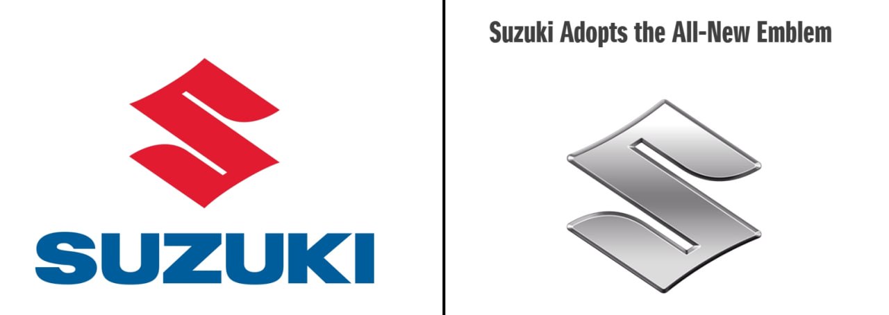 У Suzuki Motor Corporation новый логотип впервые за 22 года Вместо классической цветастой буквы S теперь эту букву поручили рисовать какому то школьнику из нулевых выглядит так же сомнительно как и звучит Обновленный логотип отражает недавно принятый корпоративный слоган Рядом с вами By Your Side и воплощает стойкую приверженность Suzuki принципу в центре внимания покупатель сохраняемую с момента основания компании а также новые возможности для будущего пытается объяснить это преступление против дизайна автопроизводитель Очень плохо
