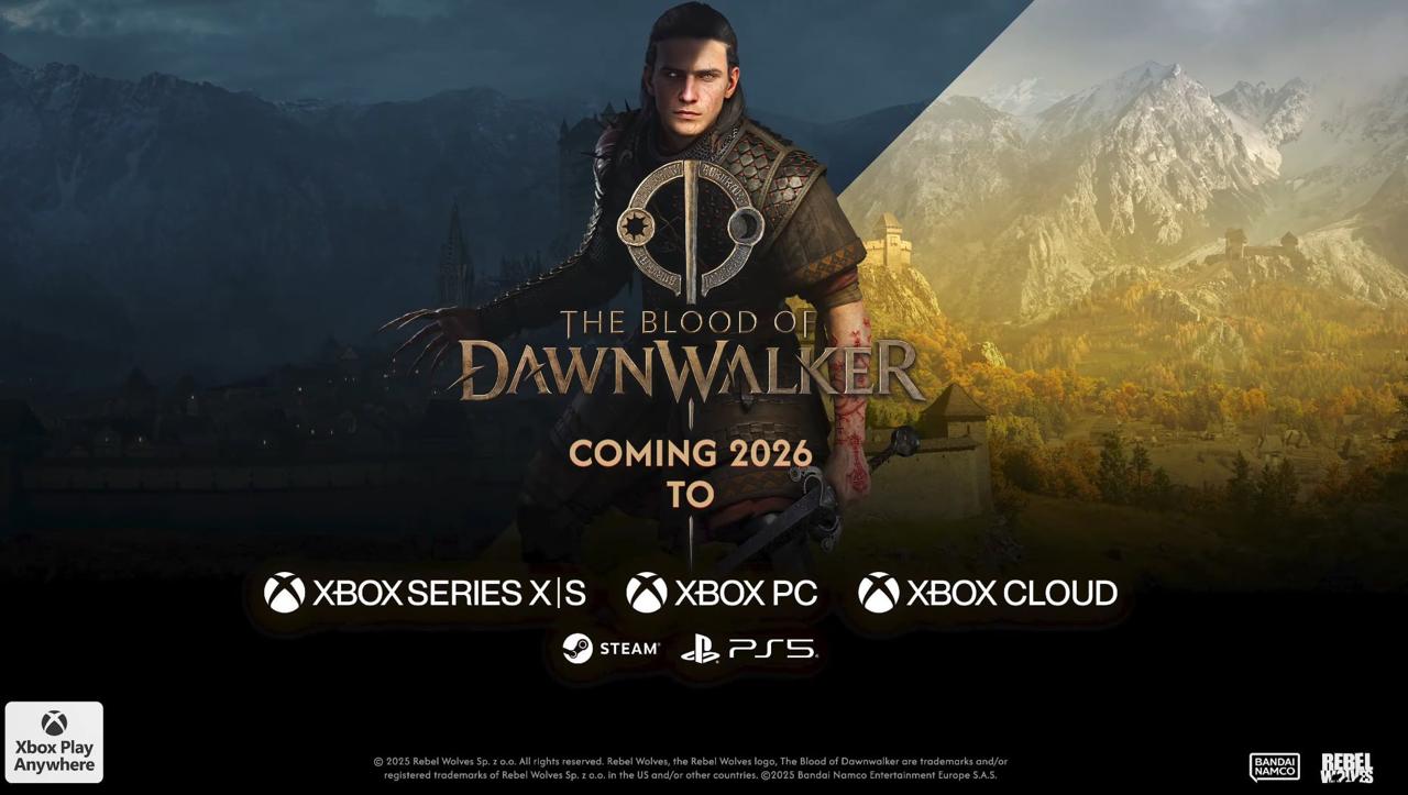 The Blood of Dawnwalker получила релизное окно Игра от ветеранов CDPR выходит в 2026 году на PlayStation 5, Xbox Series и ПК.