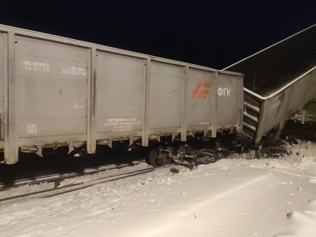 В Республике Бурятия возбуждено уголовное дело по факту схода вагонов   Следователями Восточного МСУТ СК России возбуждено уголовное дело по признакам преступления, предусмотренного ч. 1 ст. 263 УК РФ  нарушение правил безопасности движения и эксплуатации железнодорожного транспорта .   По предварительным данным, ночью 12 января 2025 года на ст. Ангаракан в Муйском районе Республики Бурятия произошёл сход 22 порожних вагонов грузового поезда. Перекрыты железнодорожные пути.   Размер ущерба и обстоятельства происшествия устанавливаются. Пострадавших нет.   Следователями и следователями-криминалистами следственного управления проводится комплекс следственных действий, направленных на установление обстоятельств произошедшего.