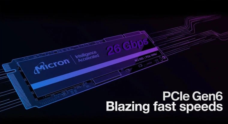 PCIe 6.0 SSD от Micron — в 2 раза быстрее PCIe 5.0    Micron продемонстрировала прототип SSD с интерфейсом PCIe 6.0, который обеспечивает скорость передачи данных до 27 ГБ/с. Это в 2 раза быстрее, чем PCIe 5.0    Однако для тестирования потребовалось специальное оборудование, включая раннюю версию коммутатора Astera Labs. Массовый выпуск таких накопителей ожидается через несколько лет    - МОЩЬ!   - через пару лет это будет обычно..    Следи за новостями VA-PC   Наш менеджер для связи