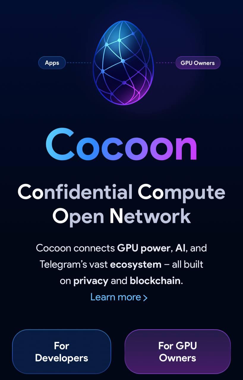 Дуров ЗАПУСТИЛ Cocoon децентрализованную сеть для запуска и разработки нейросетей с 100 конфиденциальностью Он отметил что централизованные провайдеры типа Amazon и Microsoft берут огромные деньги за посреднические услуги а Cocoon решает все эти проблемы И ещё он пообещал НОВЫЕ ИИ ФУНКЦИИ прямо в Телеграме В качестве логотипа было выбрано ИИчко да это цитата самого Дурова techmedia