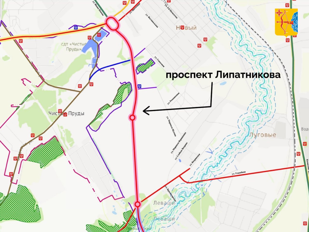 В Кирове построят новый жилой район  Он будет расположен южнее Чистых прудов, вдоль будущего проспекта Липатникова. Новый район займет площадь в 53,14 га, а объем жилья составит 399,4 тысячи квадратных метров. Реализация проекта рассчитана на 20 лет.   Подписаться