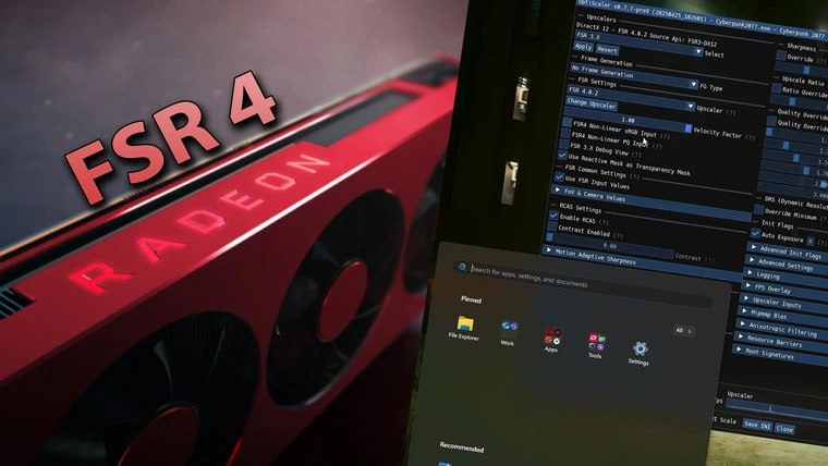 Утекшие в сеть файлы AMD позволяют включить FSR 4 на видеокартах RDNA 2 и RTX 3000 Геймеру недавно удалось запустить FSR4 от AMD на видеокарте RTX 3060 Ti Технология проигрывает аналогам в производительности но выигрывает в качестве изображения Недавно AMD по ошибке слила в интернет исходный код FSR 4 что позволило энтузиастам обойти ограничения красных Центром внимания стали файлы модели INT8 обнаруженные в утекшем исходном коде Reddit ор под ником AthleteDependent926 скомпилировал из них рабочую DLL библиотеку FSR 4 и выложил ее в общий доступ Теперь с помощью Optiscaler владельцы RTX 3000 и RDNA 2 карточек могут вручную заменить файлы FSR 3 1 на скомпилированную версию Качество изображения в данной реализации Int8 значительно превосходит FSR 3 1 Фреймрейт при включении FSR 4 оказывается немного ниже На RX 7900 XTX в Cyberpunk 2077 на максимальных настройках с RTX разница находится на уровне 6 7 FPS FSR4 AMD RDNA4 RDNA3 RX7000 Подписывайтесь на ARCHiTECH Чат