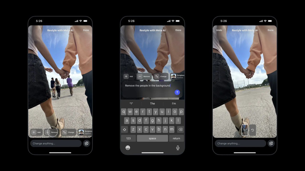 В трижды запрещённом и экстремистском Instagram появилось AI редактирование сторис Теперь с помощью промптов можно удалять и добавлять объекты на фото менять фон и погодные условия Для неопределившихся есть множество AI пресетов меняющих оформление вроде стиля аниме или акварели Для использования опции нужно зайти в меню Restyle значок с кистью rozetked me news 42352
