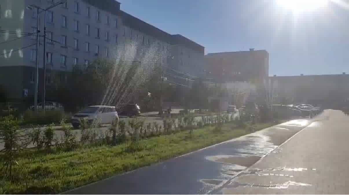 На набережной олимпийского чемпиона Романа Дмитриева установлена система автополива недавно посаженных акаций и елей. Руководил этим действом В. В.Жирков - руководитель экологической компанией «Зеленый рай».  Следует отметить, что Василий Васильевич является выпускником Чурапчинской спортивной школы, тренировался у самого великого тренера Д.П. Коркина.