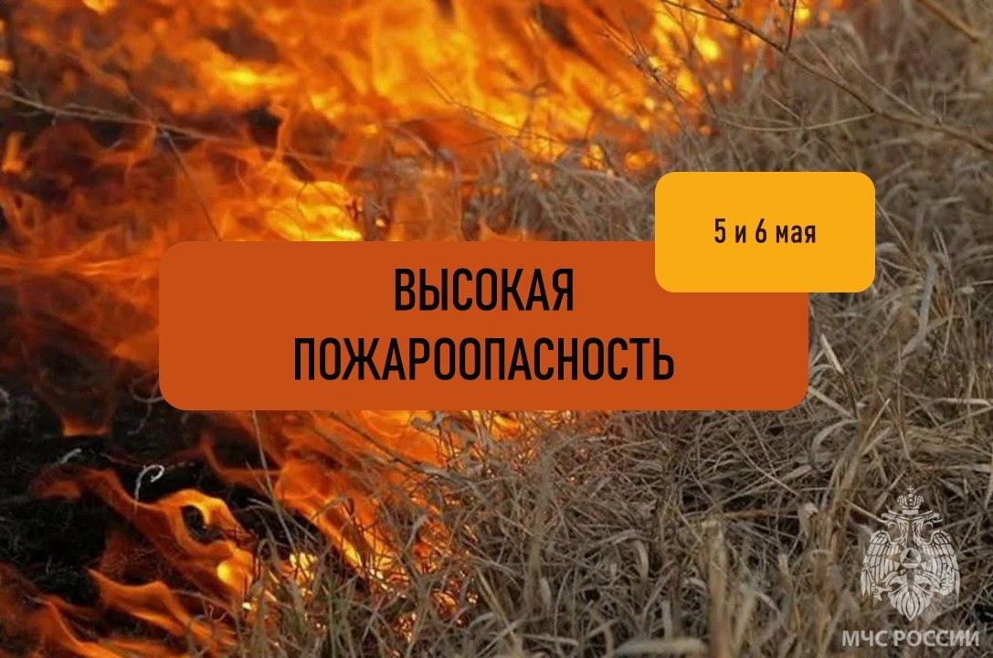 Высокая пожароопасность ожидается в Херсонской области 5-6 мая В связи с этим существует риск возникновения лесных и ландшафтных пожаров. Не разводи костры, не сжигай бытовые отходы, мусор, сухую растительность на территории домовладений и вблизи них, не выбрасывай непотушенные спички и окурки. Соблюдай правила пожарной безопасности в лесу, на полях, в населенных пунктах. В случае возникновения пожара звони по номеру