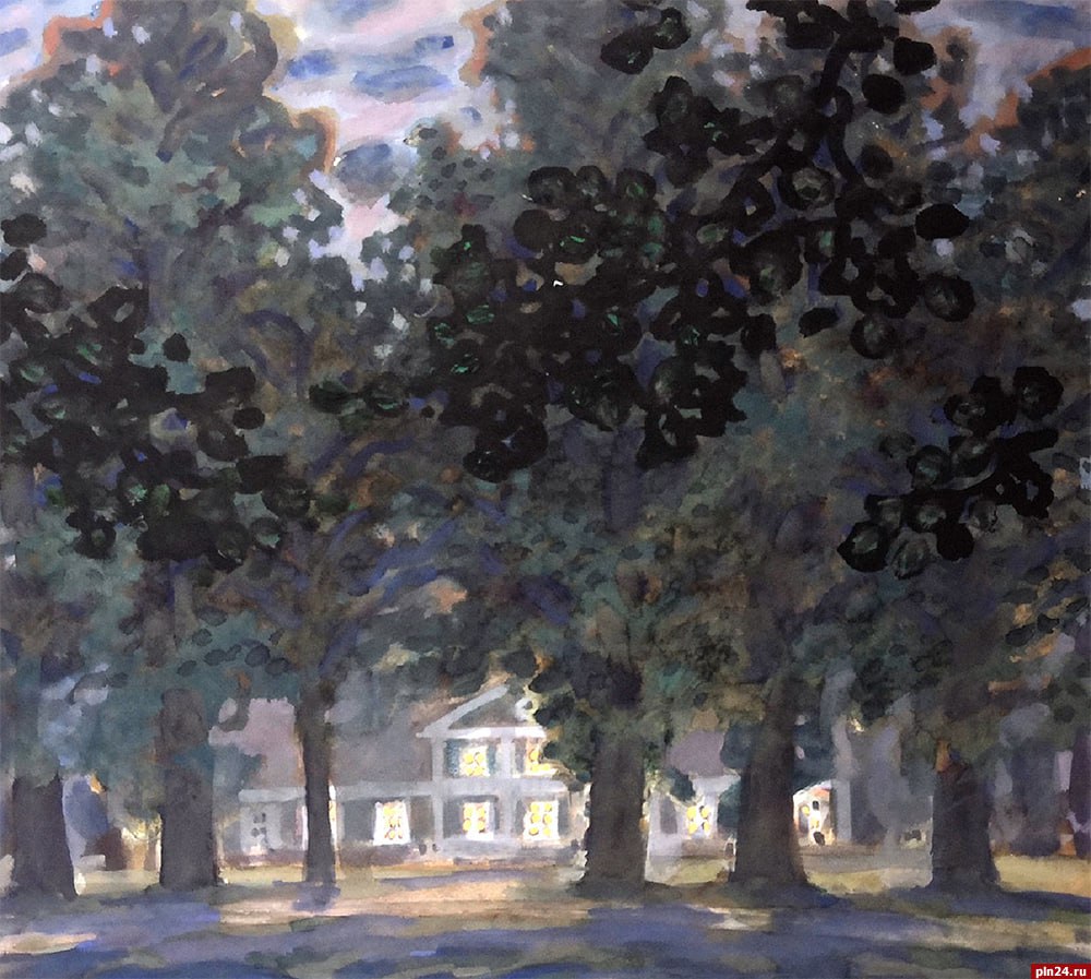 В Михайловском впервые показывают автолитографии Вадима Смирнова 1 ноября в научно культурном центре музея заповедника А С Пушкина Михайловское пос Пушкинские Горы бульвар Гейченко 1 открылась выставка к 100 летию художника графика Вадима Смирнова На экспозиции 22 работы мастера из коллекции Михайловского всего в музее хранится 36 произведений Смирнова Зрители увидят акварельные гуашевые и пастельные пейзажи мемориальных усадеб и их окрестностей цветные автолитографии большую часть из них музей показывает впервые Вадим Смирнов петербуржец участник Великой Отечественной войны с 1943 года кавалер ордена Красной Звезды После Победы он поступил в Институт живописи скульптуры и архитектуры им И Е Репина Уже в 1957 году Смирнов вместе с коллегами руководил первой учебной практикой студентов репинцев в музее заповеднике Работы Смирнова хранятся во многих государственных собраниях включая Русский музей Выставка будет открыта до конца февраля 2026 года