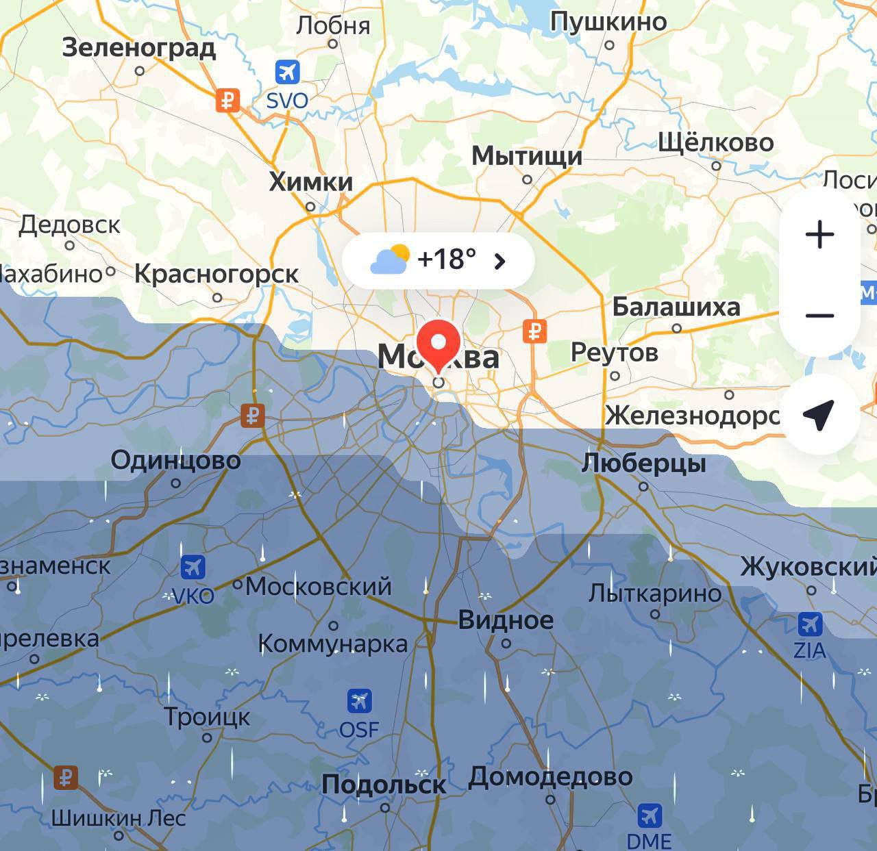 Гроза, дождь и мощный ветер до 17 м/с настигнут Москву уже в ближайшие часы — МЧС. Непогода продержится до 21:00