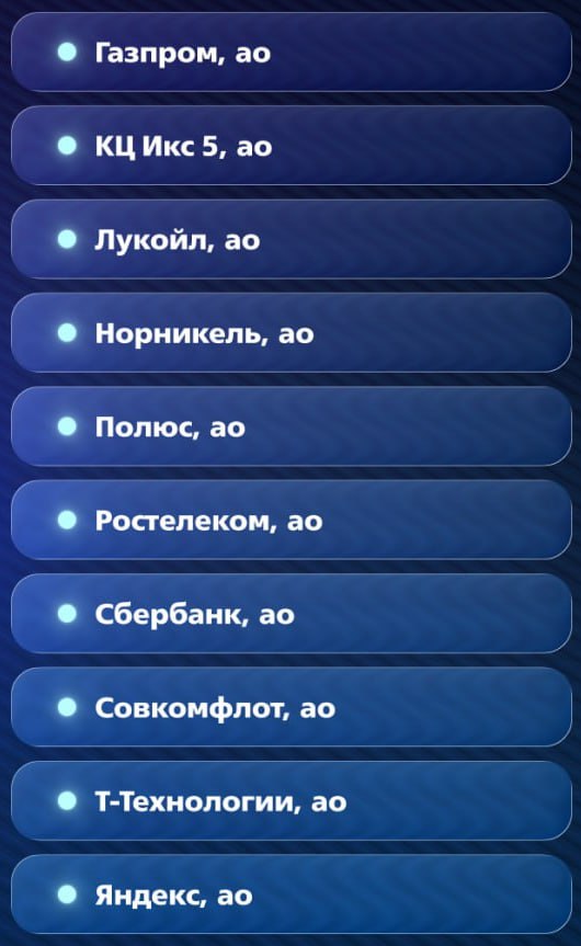 МНЕНИЕ ВТБ Мои Инвестиции обновили подборку топ 10 российских акций добавили Норникель и исключили Группу Позитив     smartlab news i 166505 GMKN POSI