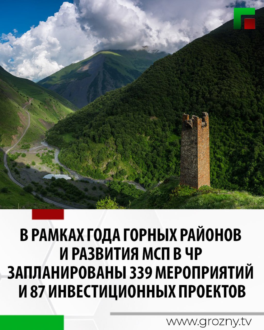 Об этом стало известно по итогам совещания которое провёл Глава ЧР Рамзан Кадыров Оно было посвящено вопросам реализации мероприятий в рамках Года горных районов развития малого и среднего предпринимательства а также подготовке к предстоящим выборам В ходе обсуждения Председатель Правительства ЧР Магомед Даудов сообщил что утверждён комплексный план по проведению 339 мероприятий направленных на ускоренное развитие горных территорий и системную поддержку малого и среднего предпринимательства В указанных районах также предусмотрена реализация 87 инвестиционных проектов в различных сферах Кроме того по состоянию на 1 февраля 2026 года план по налоговым и неналоговым доходам исполнен на 152 8 процента Существенный вклад в укрепление налоговой дисциплины внёс Секретарь Совета безопасности ЧР Адам Кадыров которому ранее было поручено проведение профилактических мероприятий в данной сфере