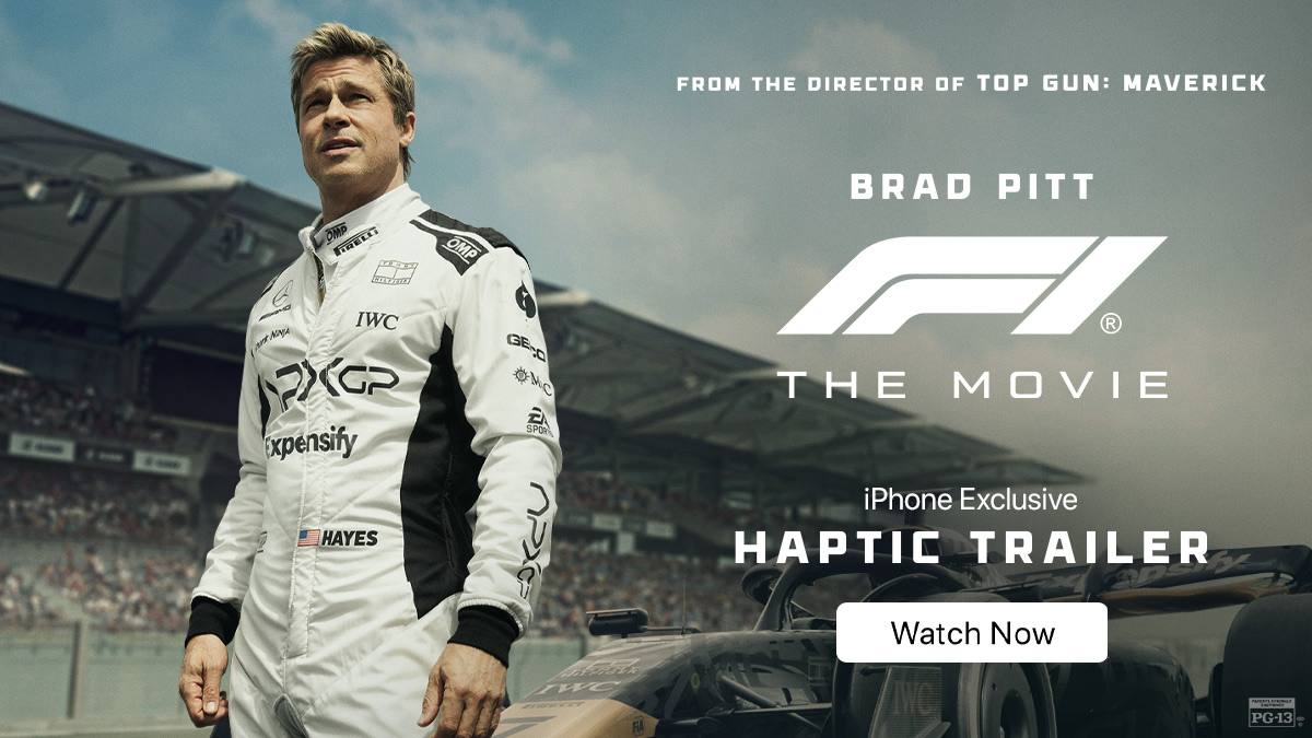 Apple выпустила трейлер с тактильным откликом к фильму F1 Это первый трейлер в таком необычном формате. Тактильная вибрация синхронизирована с происходящим на экране. Её интенсивность меняется в зависимости от сцены, создавая эффект погружения. Режиссёром фильма выступил Джозеф Косински «Топ Ган: Маверик» , а главную исполнил Брэд Питт. Сюжет расскажет об опытном гонщике, который возвращается в «Формулу-1», чтобы возглавить слабую команду. Трейлер с тактильным откликом можно посмотреть только в приложении Apple TV на устройствах с iOS 18.4 и выше. Мировая премьера состоится 27 июня, а после проката фильм появится на Apple TV+.