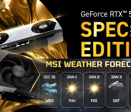 MSI покажет на CES 2026 видеокарты GeForce RTX 5090 Lightning Компания MSI выпустила тизер намекающий на возвращение линейки графических ускорителей Lightning их анонс ожидается на выставке CES 2026 Тизер к возвращению видеокарт которые в последний раз появлялись в серии MSI NVIDIA GeForce RTX 2080 Ti Lightning Z представлен в виде прогноза погоды предсказывающего грозы на 5 января