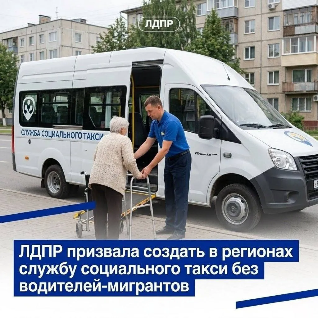 В Госдуме предложили создать социальное такси для пенсионеров и инвалидов Такие службы социального такси в регионах смогут бесплатно доставлять пенсионеров инвалидов и многодетные семьи до больниц МФЦ аптек и других социальных объектов По словам лидера ЛДПР Леонида Слуцкого сегодня заказ спецтранспорта для маломобильных граждан часто стоит слишком дорого из за чего люди откладывают визиты к врачам и решение социальных вопросов Особое внимание безопасности перевозки Слуцкий предлагает запретить работу мигрантов в такой системе перевозок услуги социального такси по задумке должны оказывать только граждане РФ