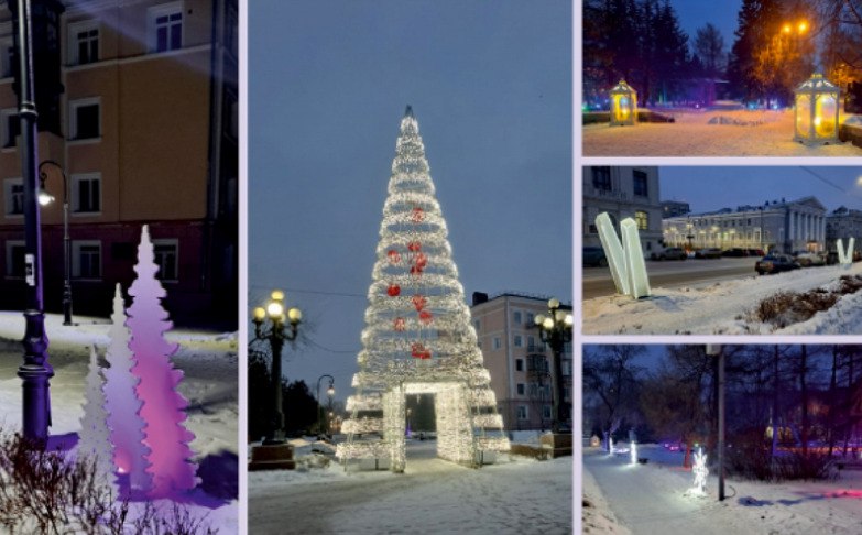 На украшение омских улиц к Новому году власти готовы потратить около 5 миллионов рублей Флаги и панно появятся вдоль центральных магистралей в скверах установят стелы и малые архитектурные формы Новости Омска Подписаться