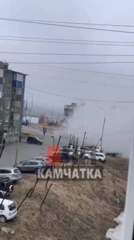 Пожар в расселённом доме в Петропавловске-Камчатском