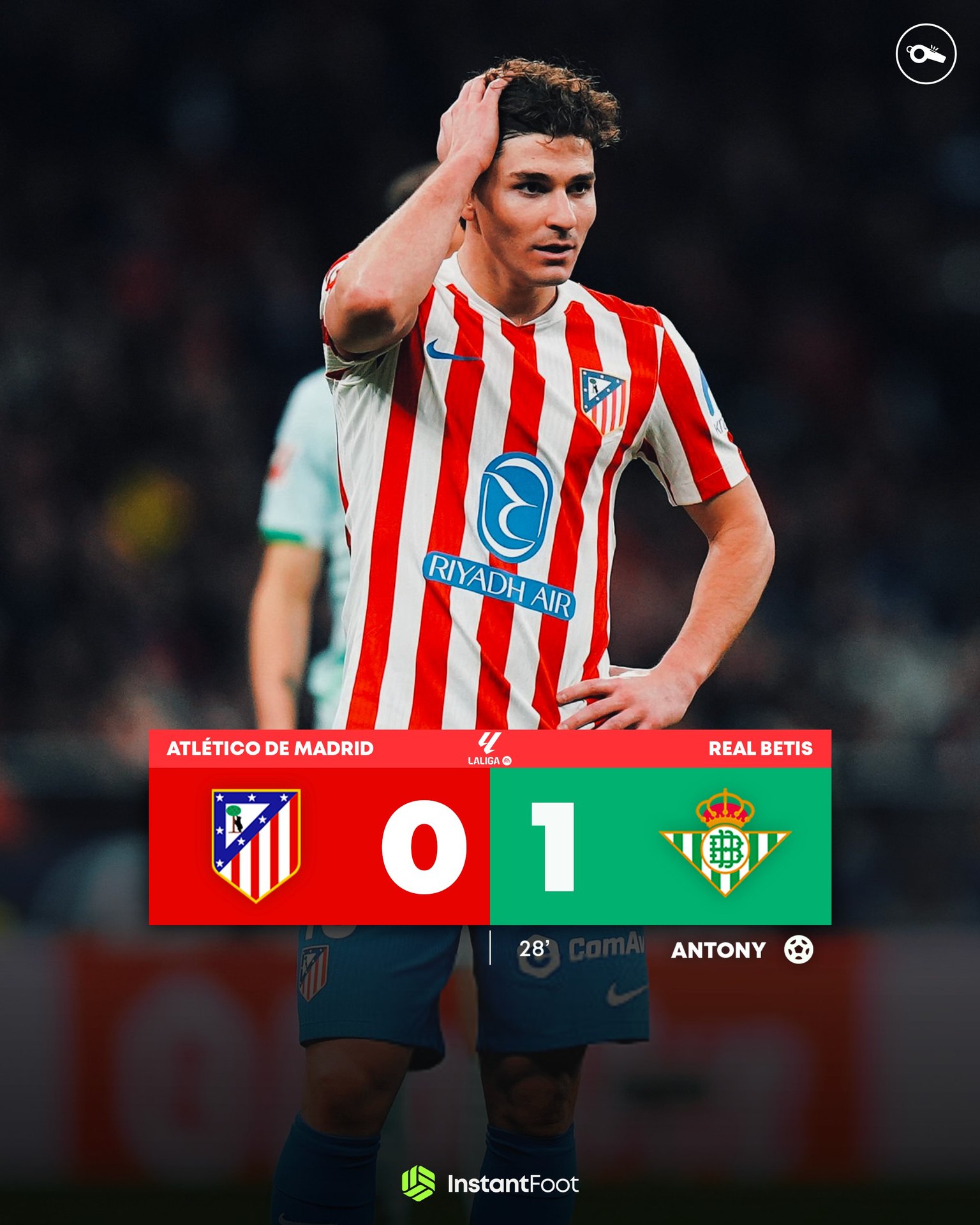 Эпичный гол в исполнении прекрасного Антони принёс Бетису выездную победу над Атлетико